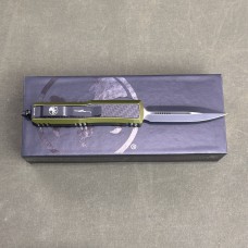 Microtech Daytona D/E OD Green Standard Carbon Fiber Inlay